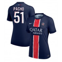 Paris Saint-Germain Willian Pacho #51 Domaci Dres za Ženska 2024-25 Kratak Rukav